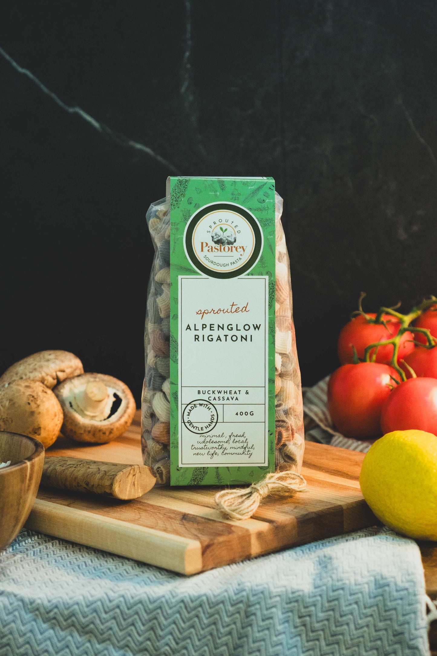 Organic Sprouted Sourdough Alpenglow Rigatoni