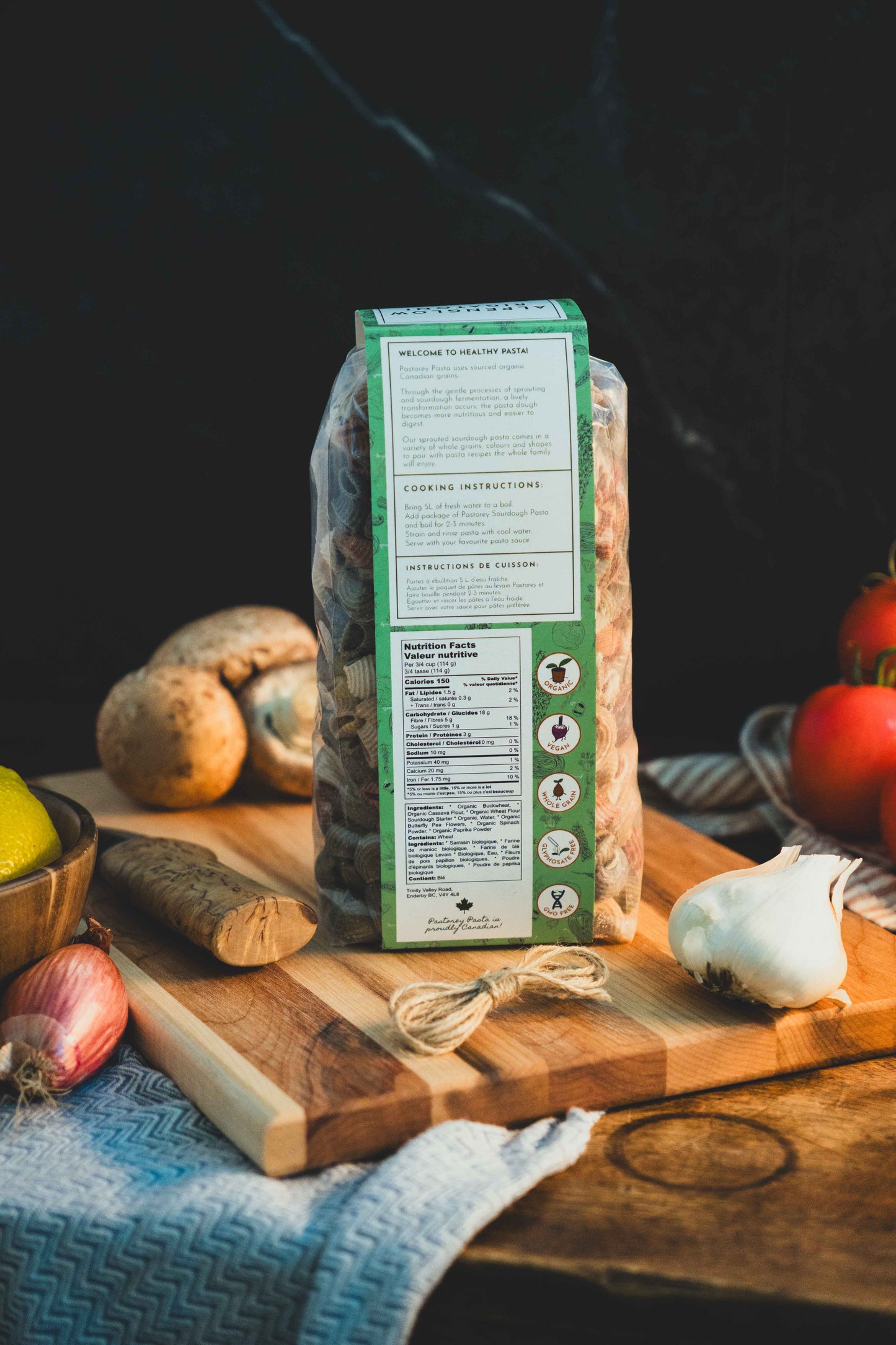 Organic Sprouted Sourdough Alpenglow Rigatoni