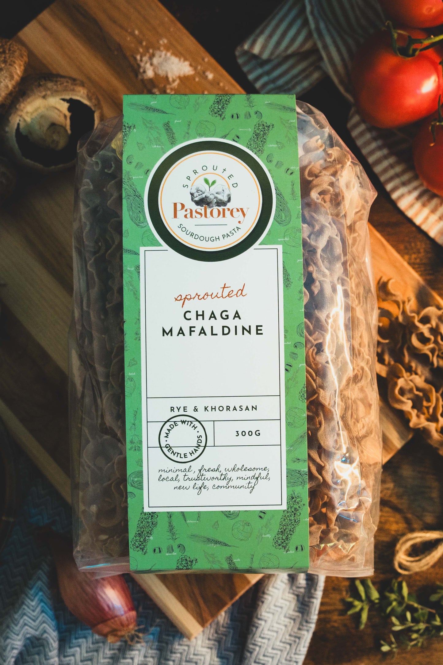 Organic Sprouted Sourdough Chaga Mafaldine