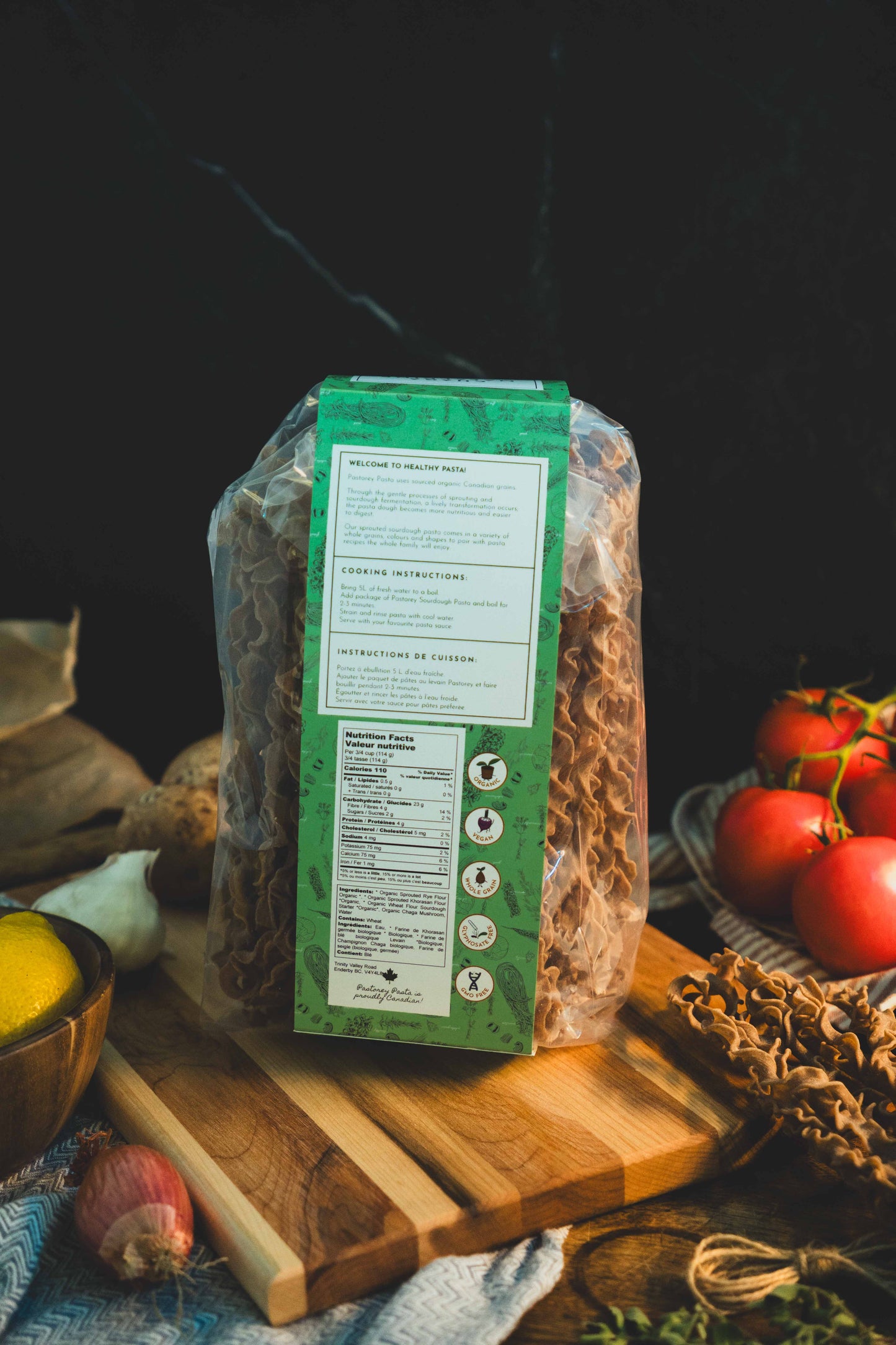 Organic Sprouted Sourdough Chaga Mafaldine